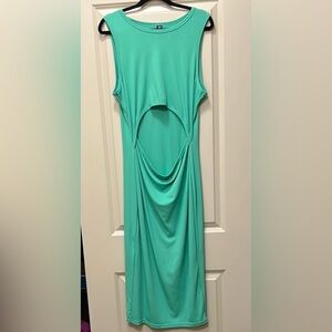 SHEIN Green Sleeveless Cutout Dress Size 2X